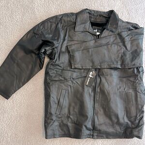 Unisex leather jacket